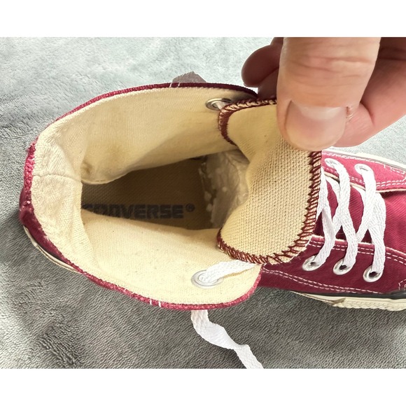 Vintage Converse All Star Shoes Mens Size 5.5 High Top Made USA 80s Sneakers - Picture 10 of 12